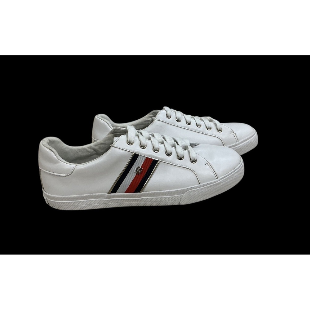 Tommy Hilfiger Belvie TMBELVIE Mens White Synthetic Lifestyle Sneakers Shoes 9.5